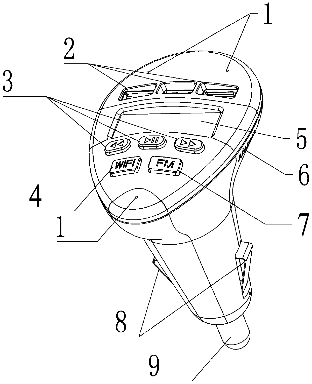 LTE vehicle-mounted intelligent wireless broadband communication terminal device