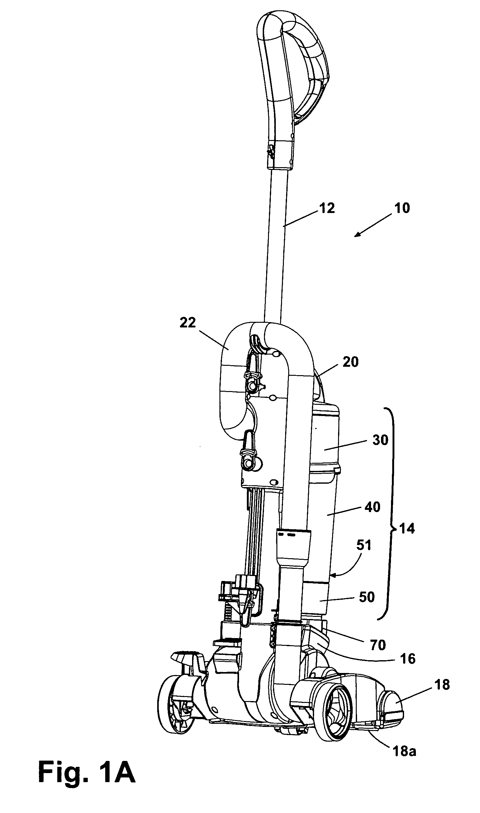 Dust cup latch for cyclone separator vacuum