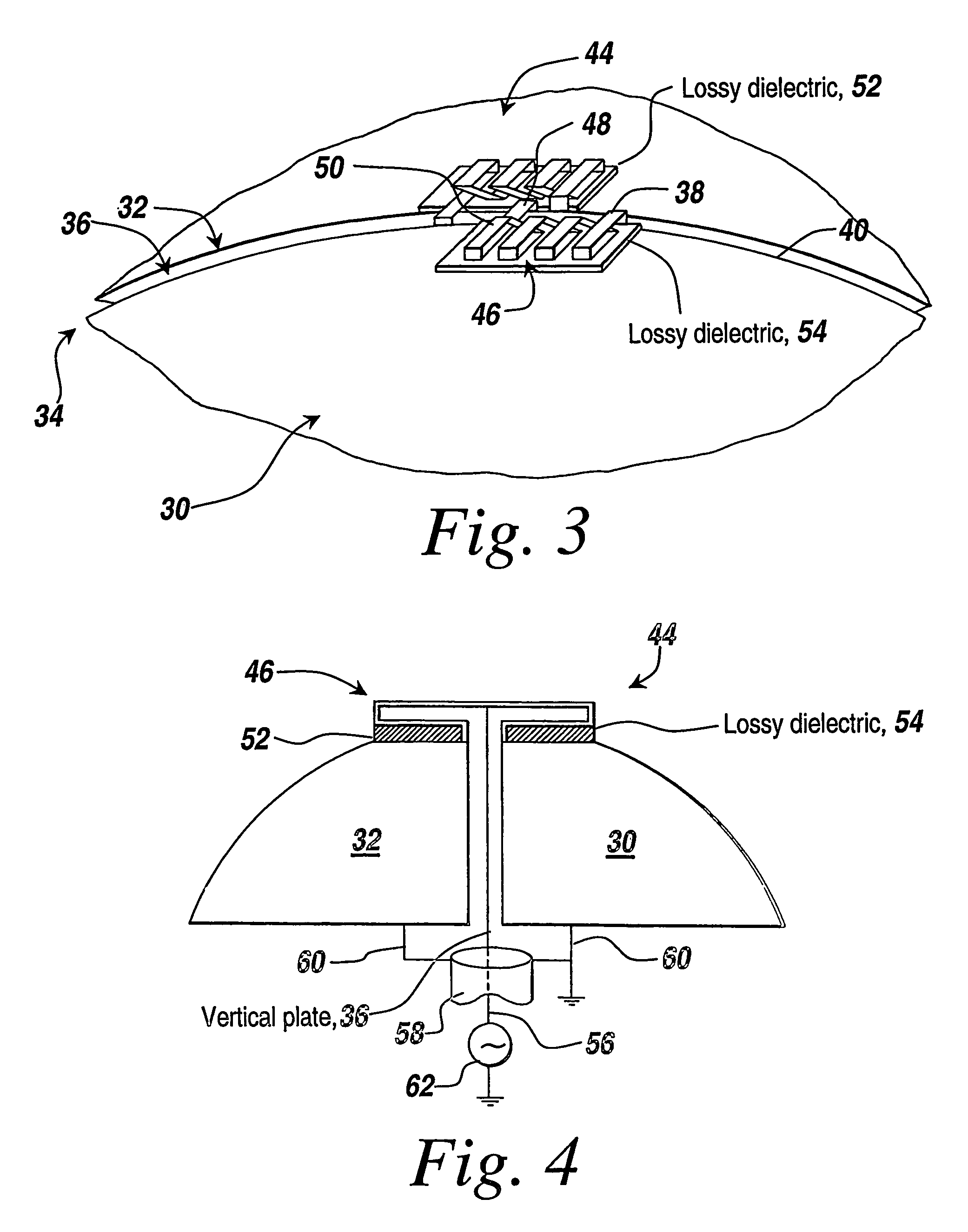 Method and apparatus for limiting VSWR spikes in a compact broadband meander line loaded antenna assembly