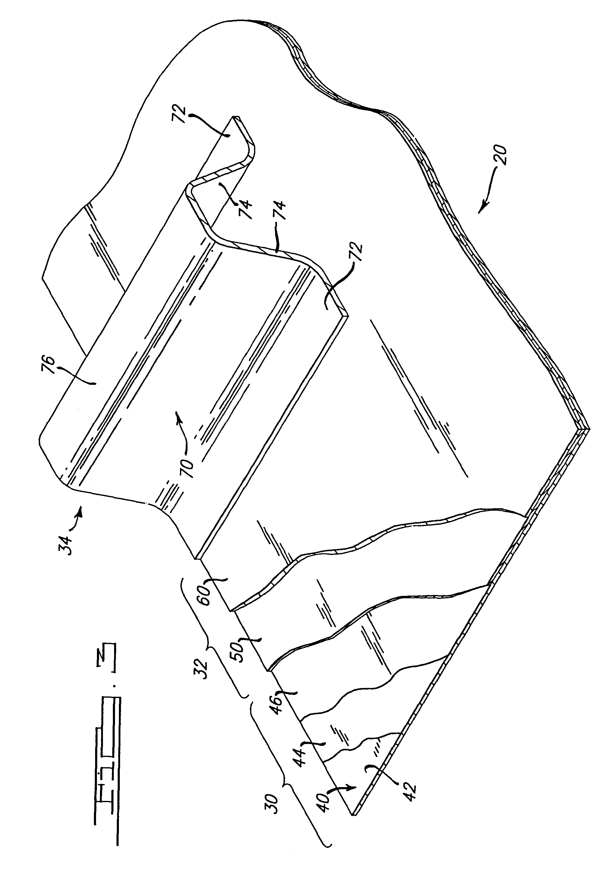 Composite backed prestressed mirror for solar facet