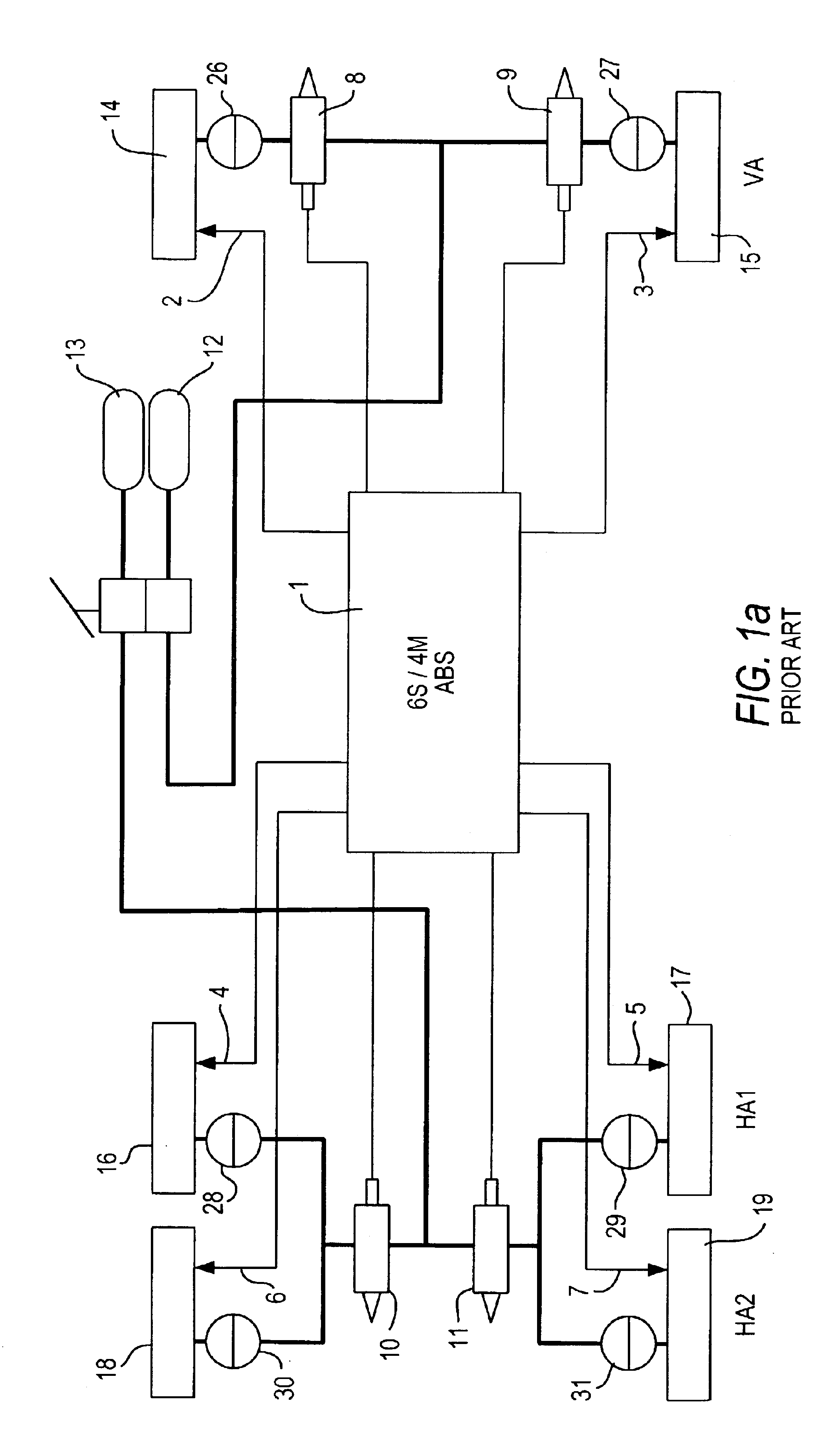 Vehicle anti-lock brake system and method