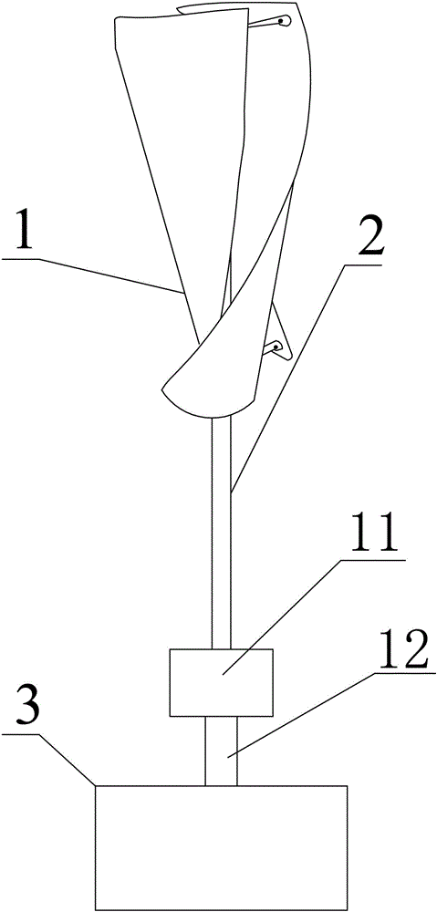 Vertical-axis wind turbine