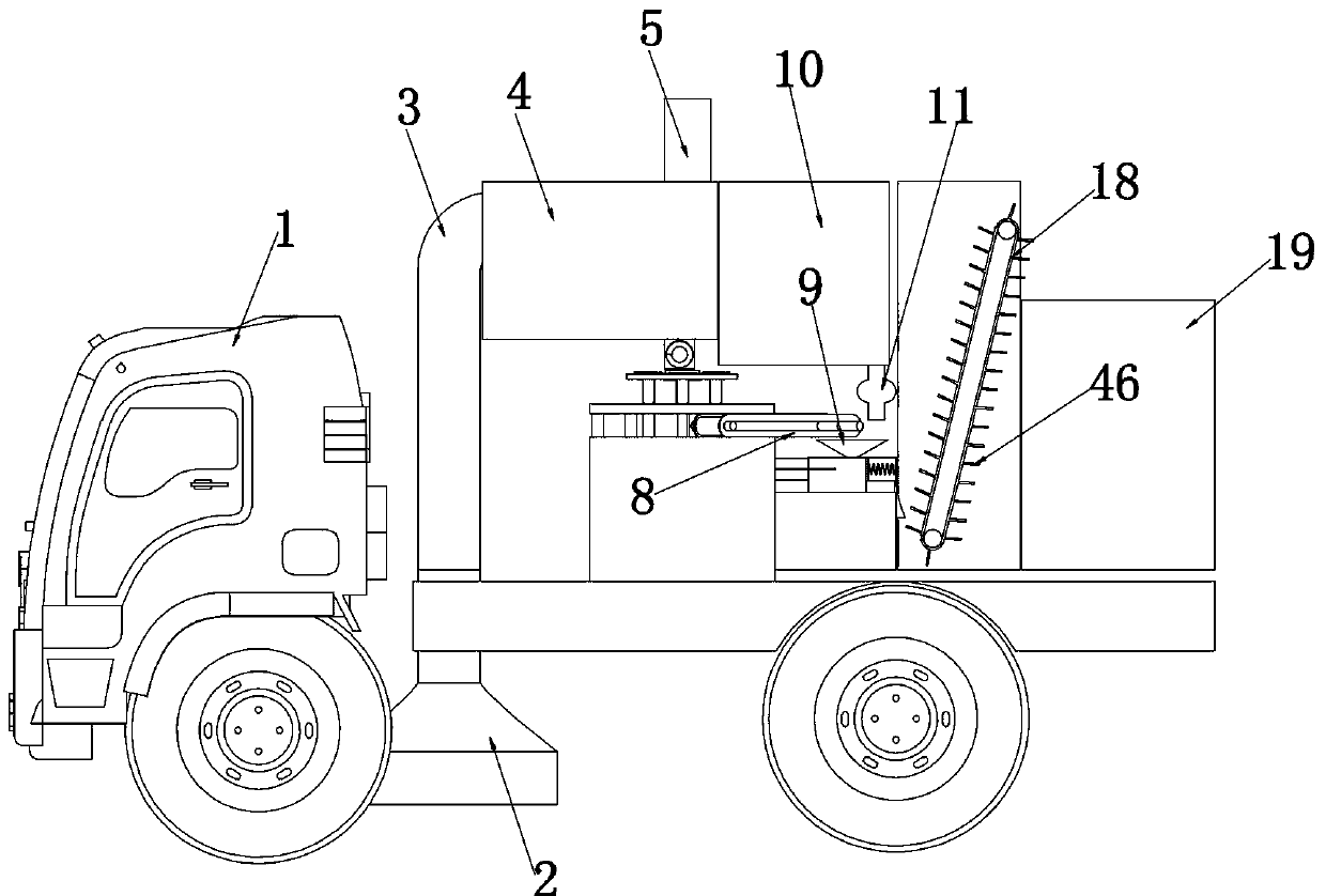 Dust removal device for road and bridge construction