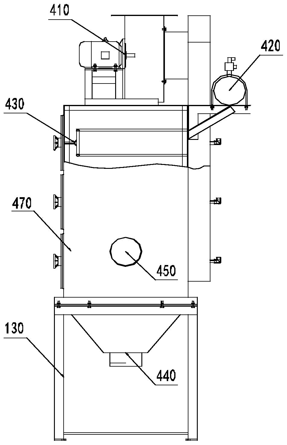 Full-automatic double-station centrifugal casting dust removal device