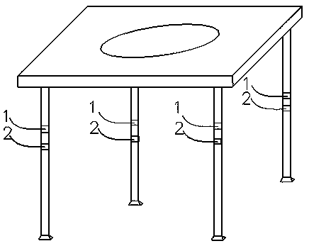 Intelligent domestic heating table