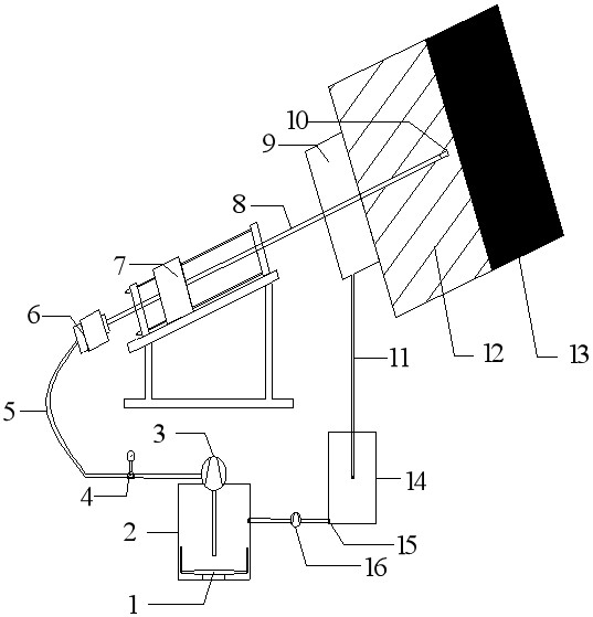 Passive extrusion type pulse coal chip jet flow coal breaking pressure relief anti-reflection device and use method thereof