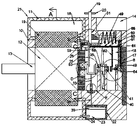 Motor auxiliary device paying attention to heat dissipation