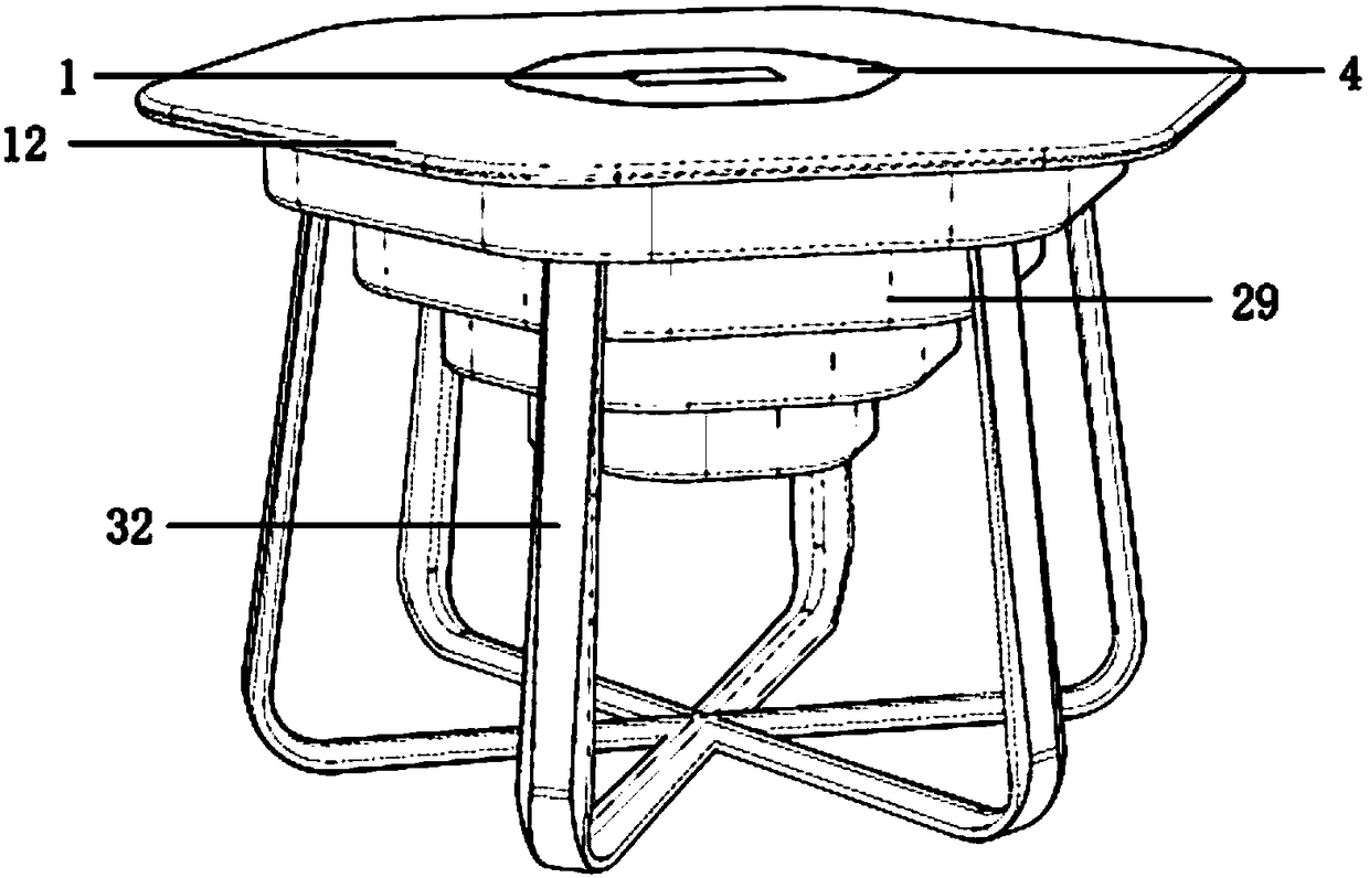 Dish washing dining table