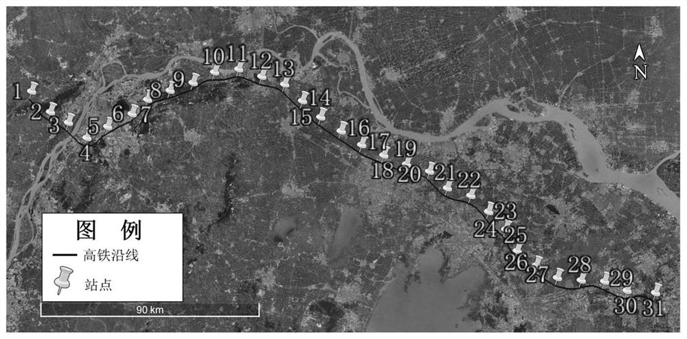 Method for optimizing layout of wind measurement stations along high-speed rail