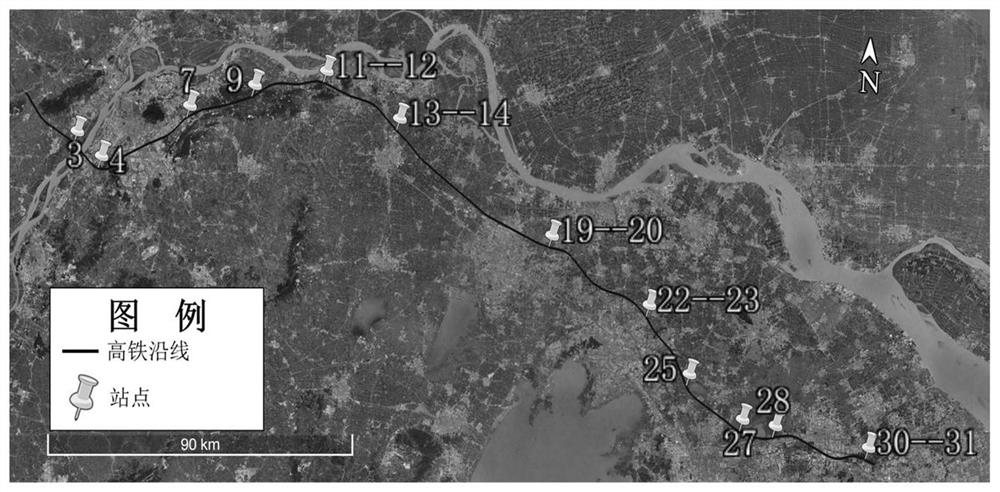 Method for optimizing layout of wind measurement stations along high-speed rail