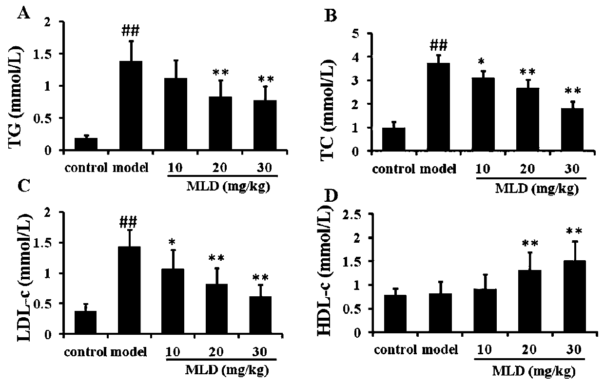 Application of Sangshen Granules in Preparation of Drugs for Prevention and Treatment of Diabetes and Its Complications