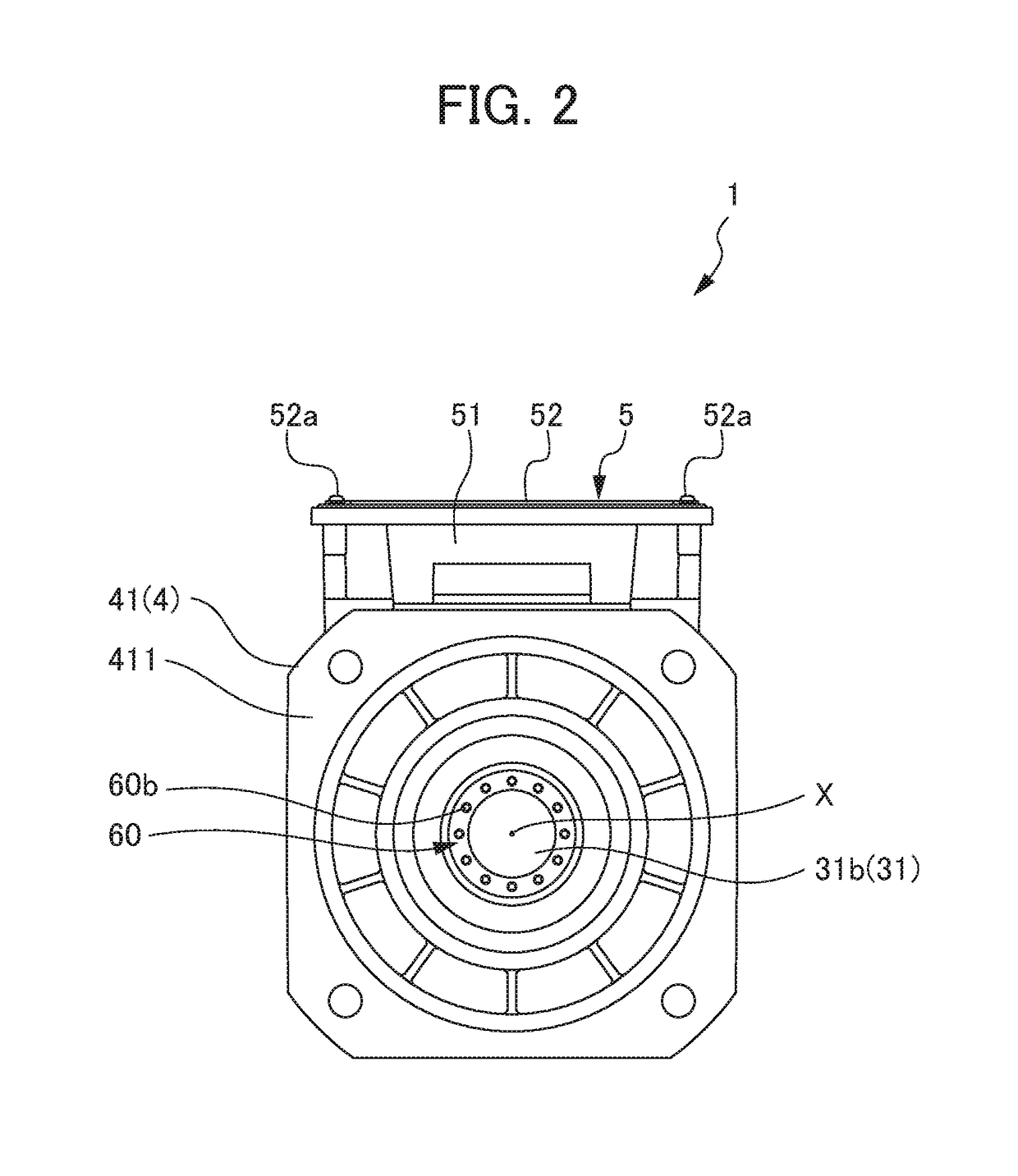 Electric motor and machine tool equipped with the electric motor