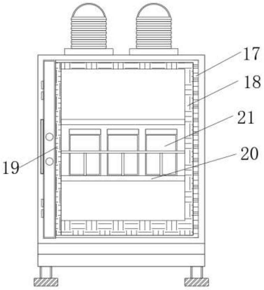 Storage device with leakage-proof structure for environmental pollution detection