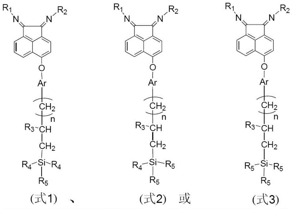 Supported alpha-diimine compound and application of supported alpha-diimine compound in olefin polymerization