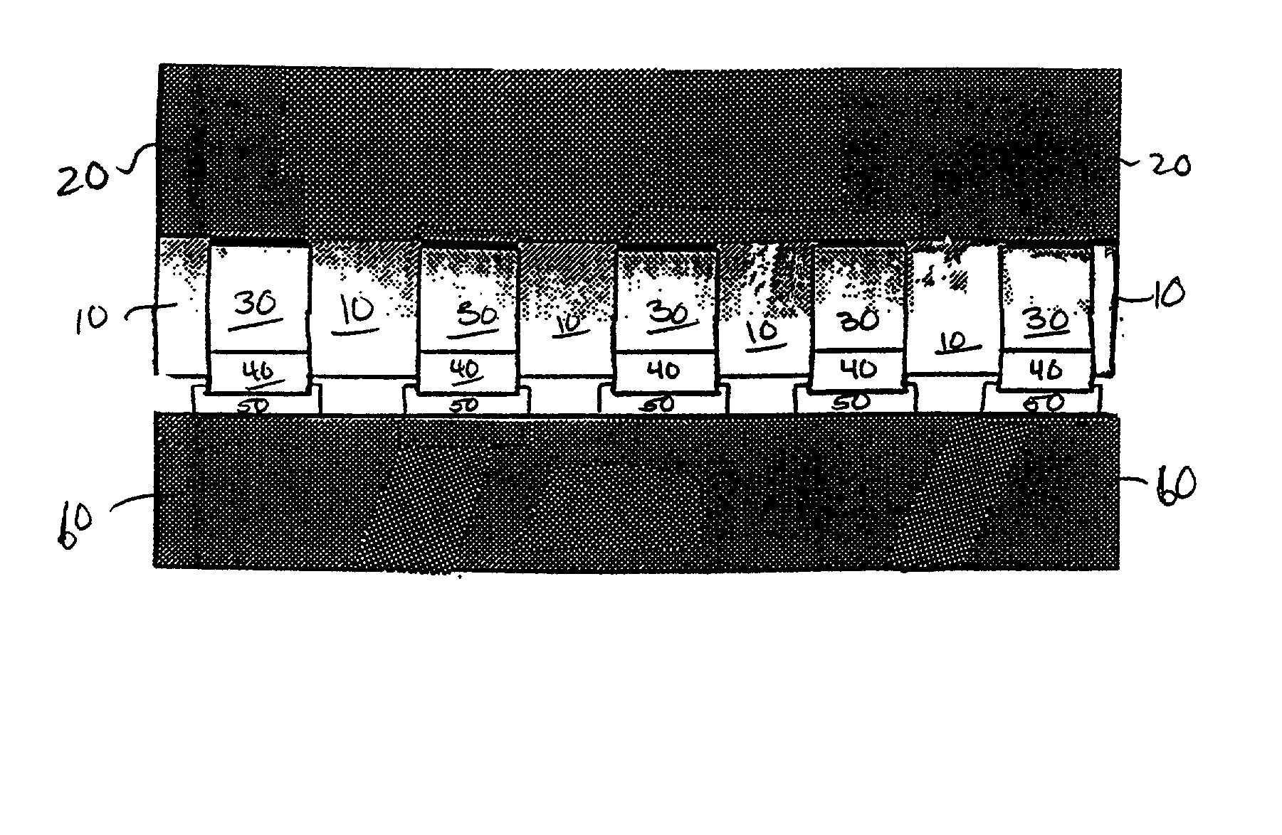 Conductive adhesive interconnection with insulating polymer carrier