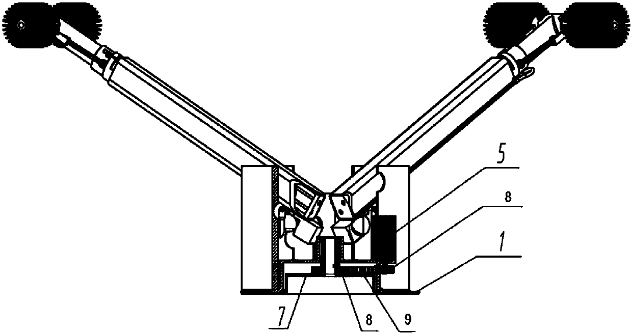 Cleaning operation device of pipeline cleaning robot