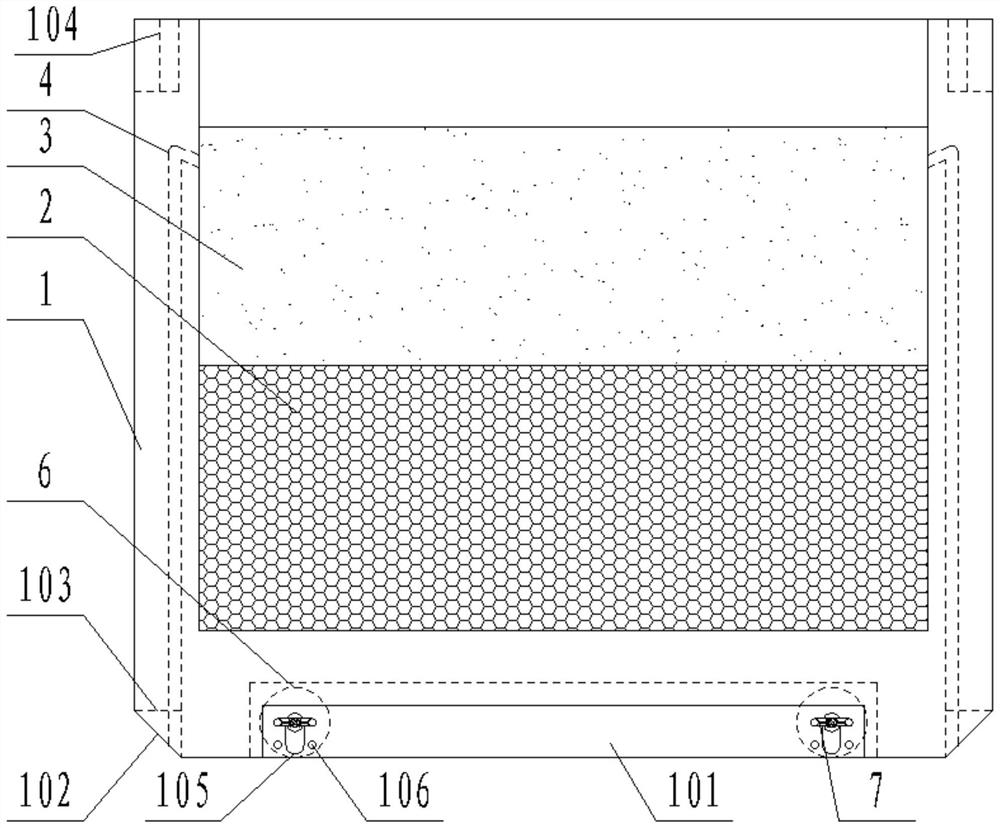 An ornamental flower box structure for horticultural plant cultivation