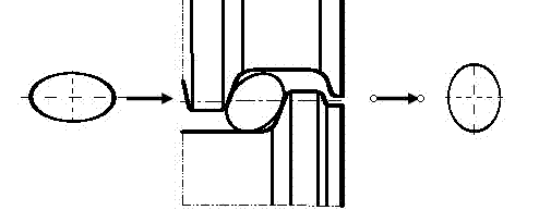 Twisting method utilizing online idle rolling mill to twist oval rolled piece