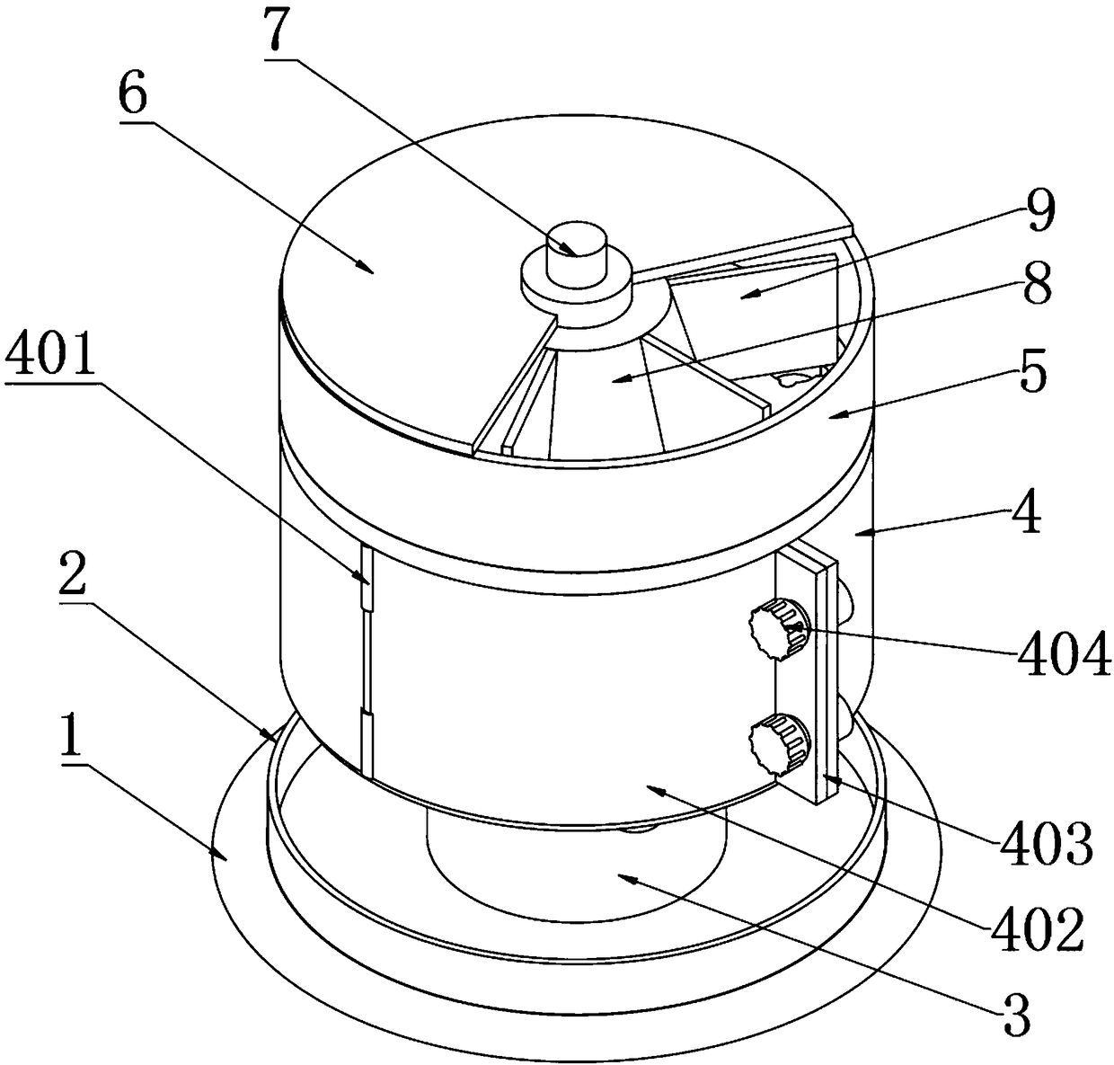 Rotary type herbal medicine slicing machine