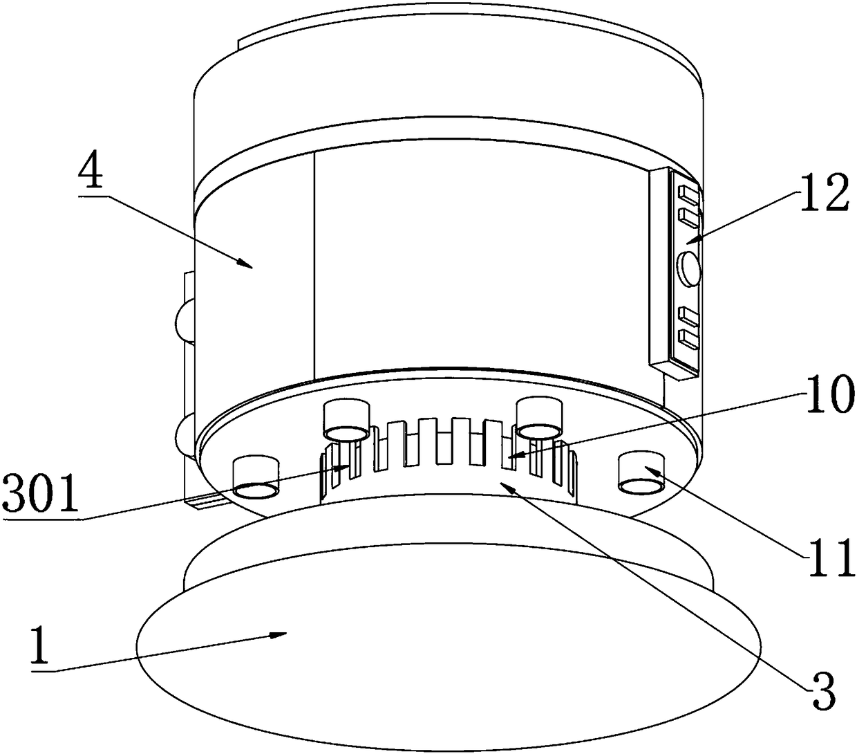 Rotary type herbal medicine slicing machine