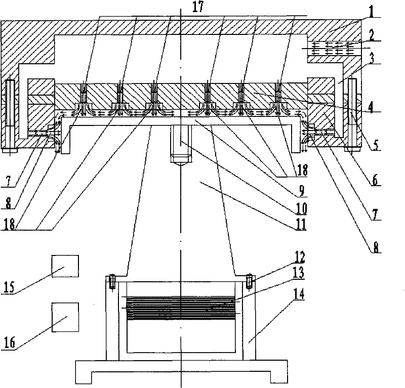 Ultrasonic levitation and air floatation mixed suspension damping device