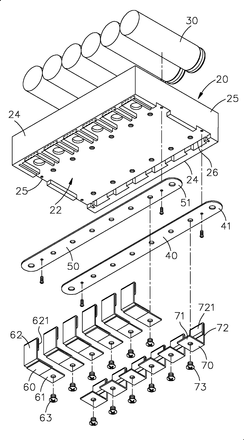 Safety power supply device for aggregated batteries