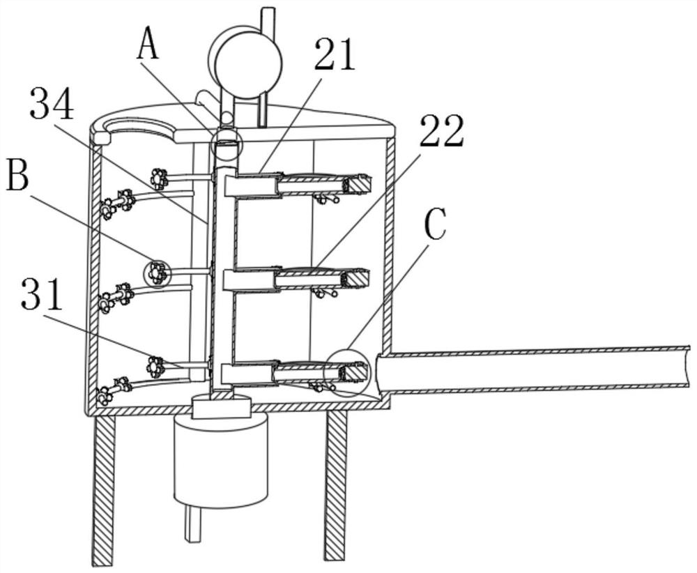 Grouting device for foundation engineering