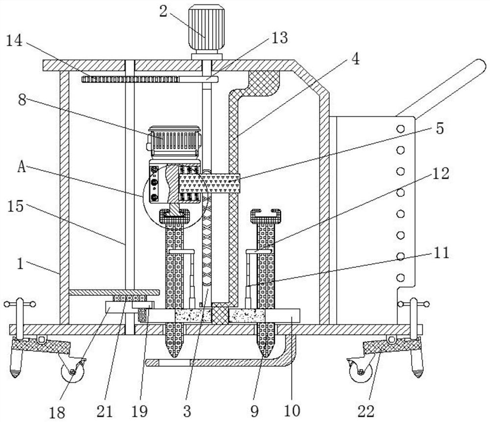 Contaminated soil layer mechanical sampling device