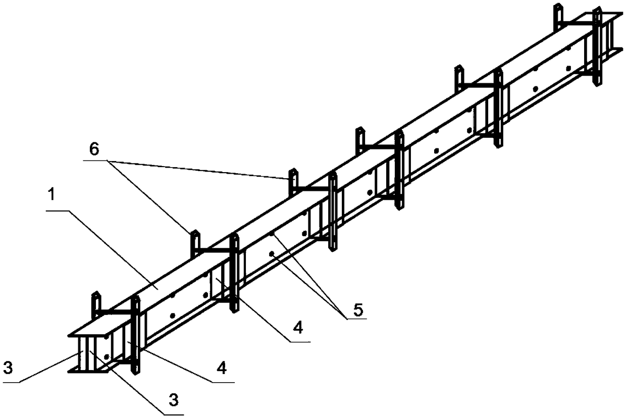 Manufacturing method of internally arranged thin-wall H-shaped steel and wood composite beam