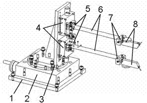 Parallel plane distance measurement device and measurement method