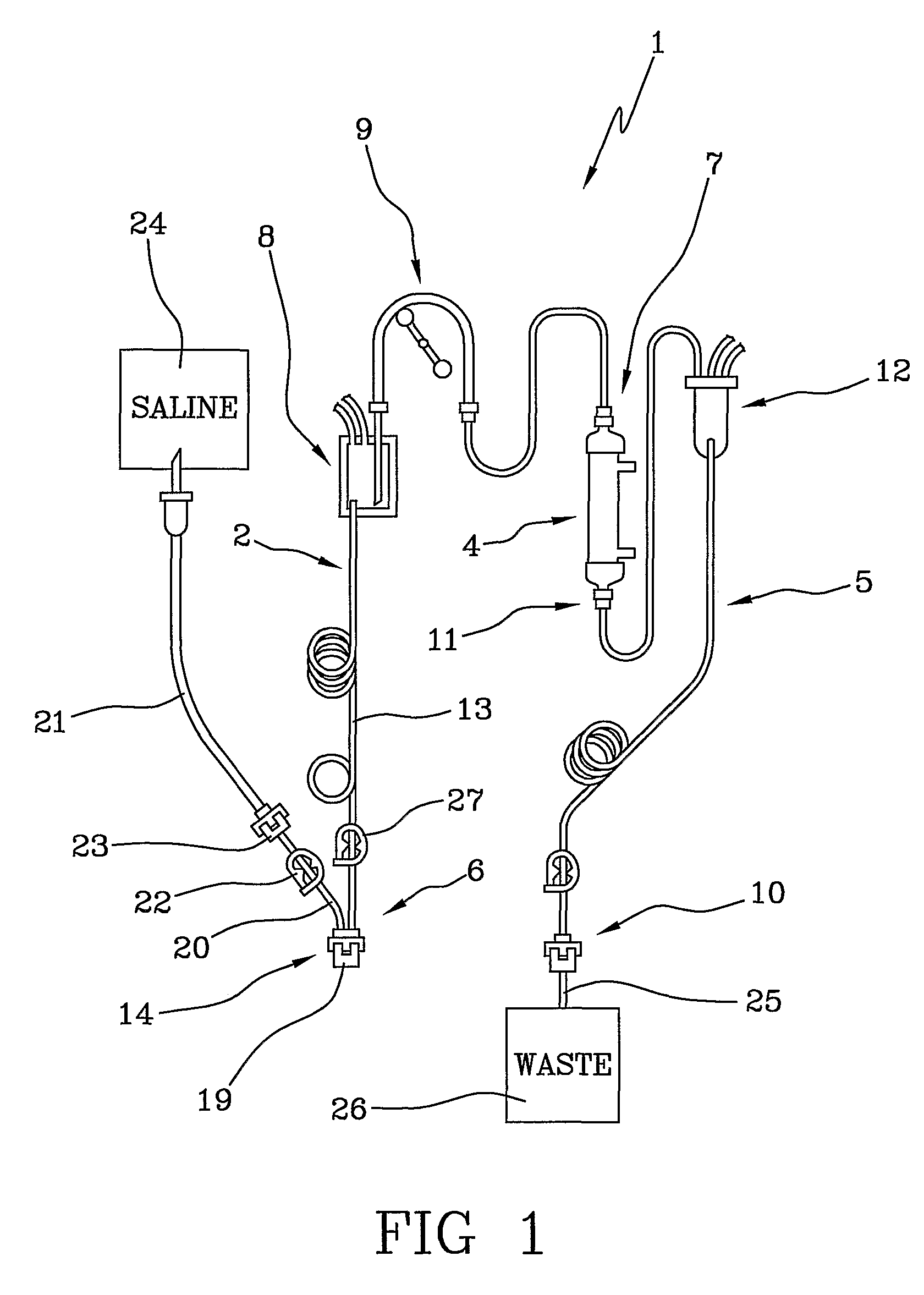 Extracorporeal blood set