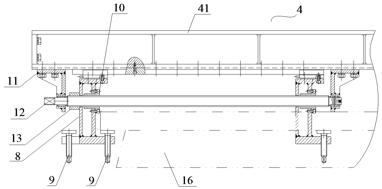 Horizontal base positioning and adjusting tooling and adjusting method thereof