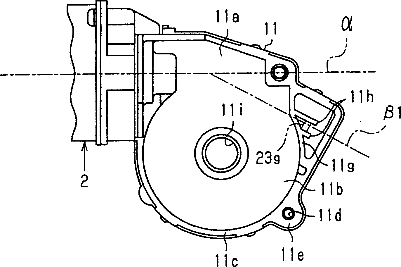 Casing structure and motor