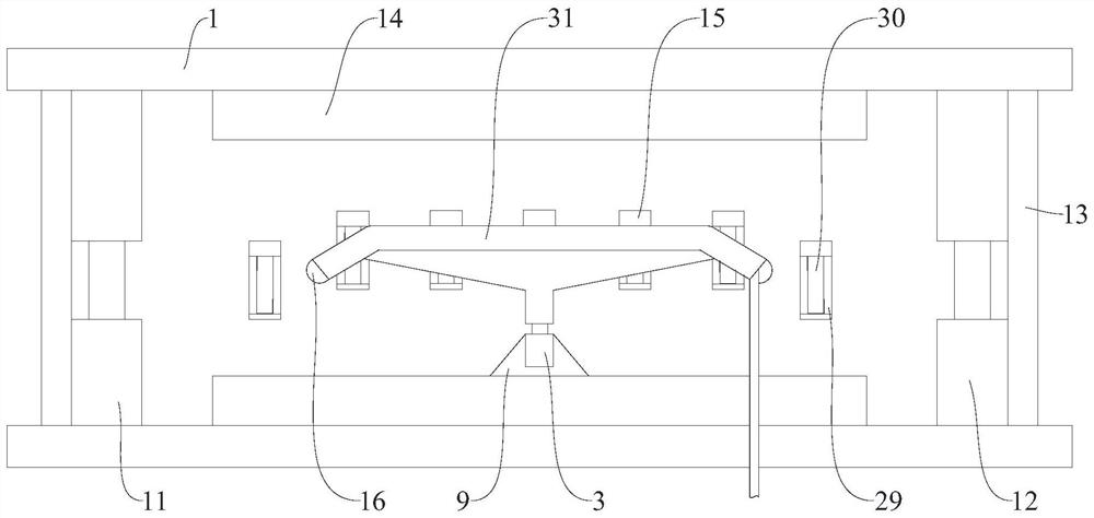 Clamping and transferring mechanism for automobile lock manufacturing and spraying