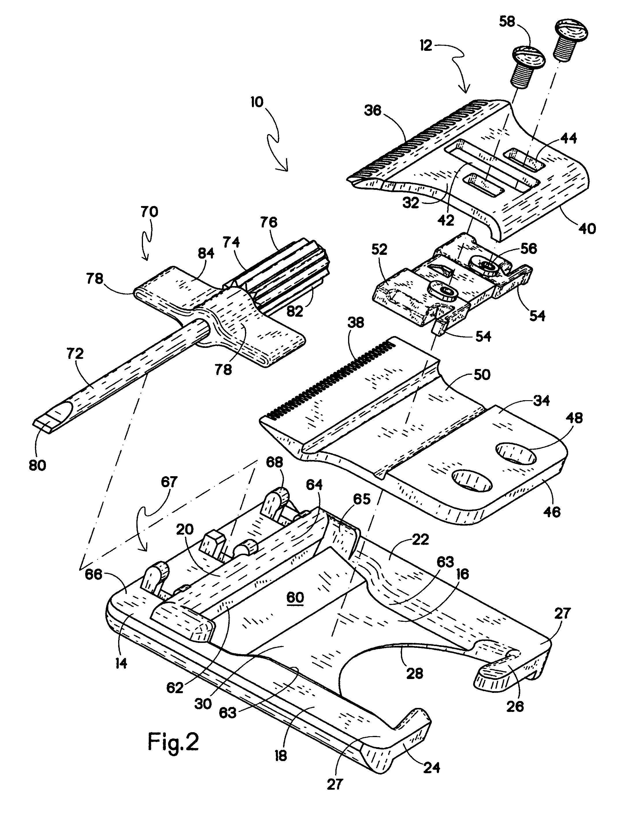 Calibration gauge for hair cutter bladesets