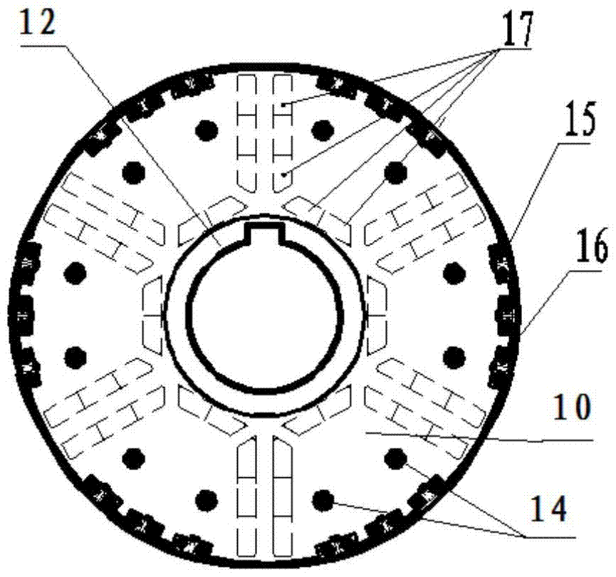 A permanent magnet synchronous motor