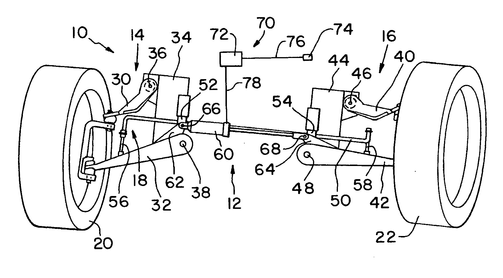 Vehicle roll stabilizing damper system