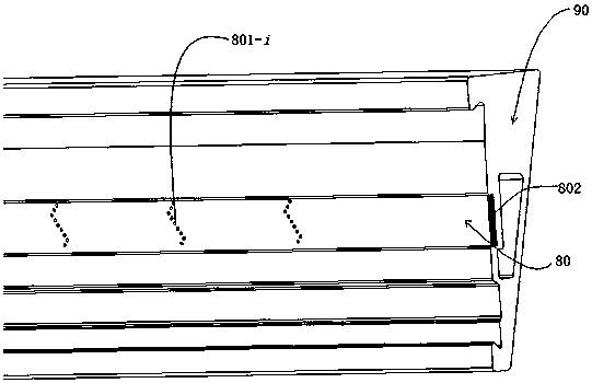 Piezoelectric jacquard installation component with conductive contacts