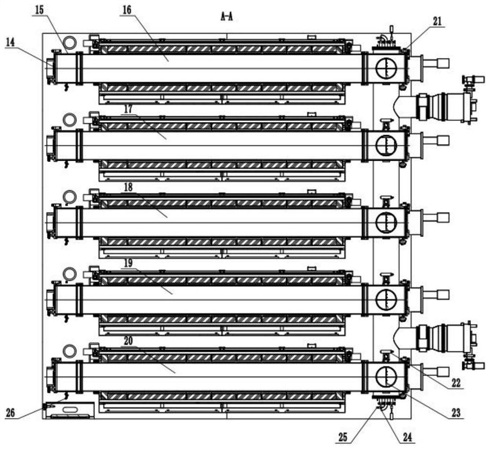 Five-tube automatic protection small molecule purification equipment