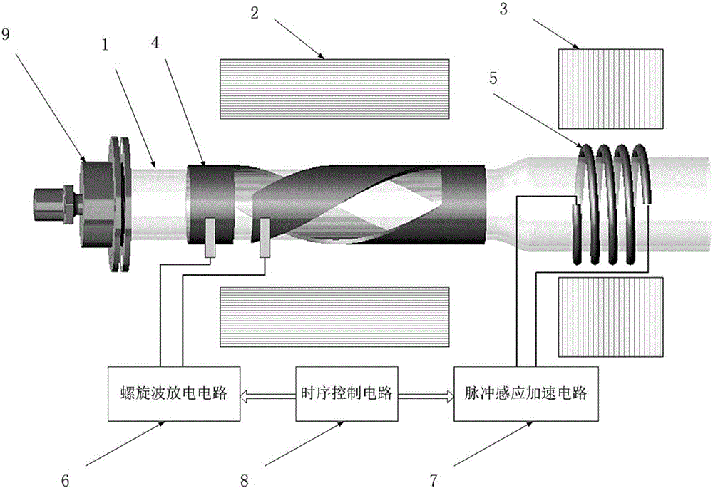 Helicon wave plasma induction thruster