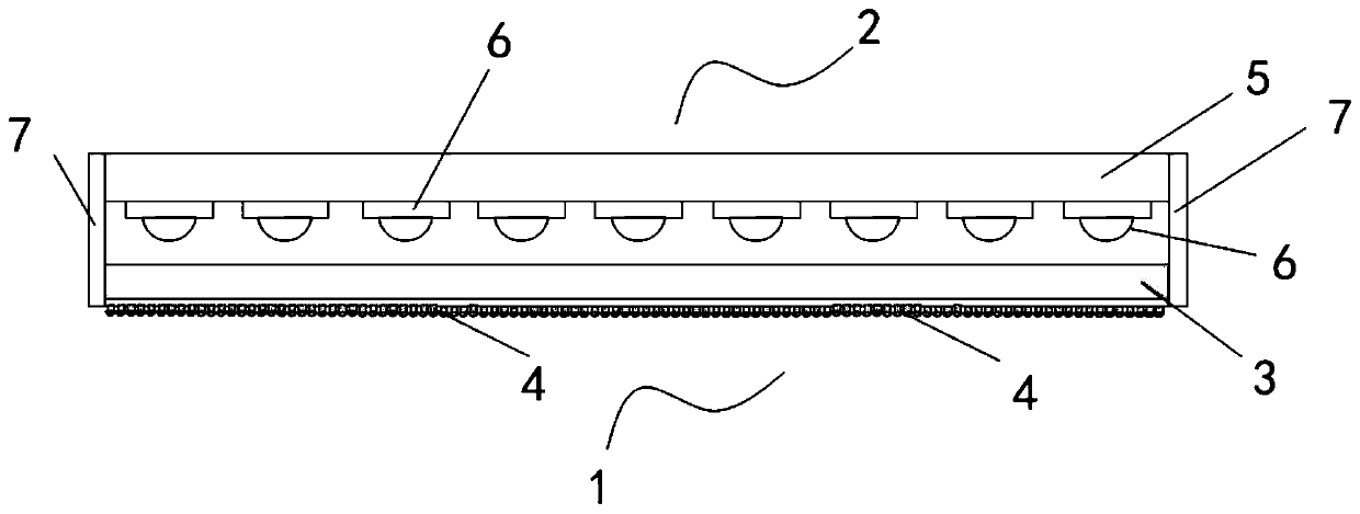 Bionic grabbing device for Micro-LED mass transfer and using and manufacturing method