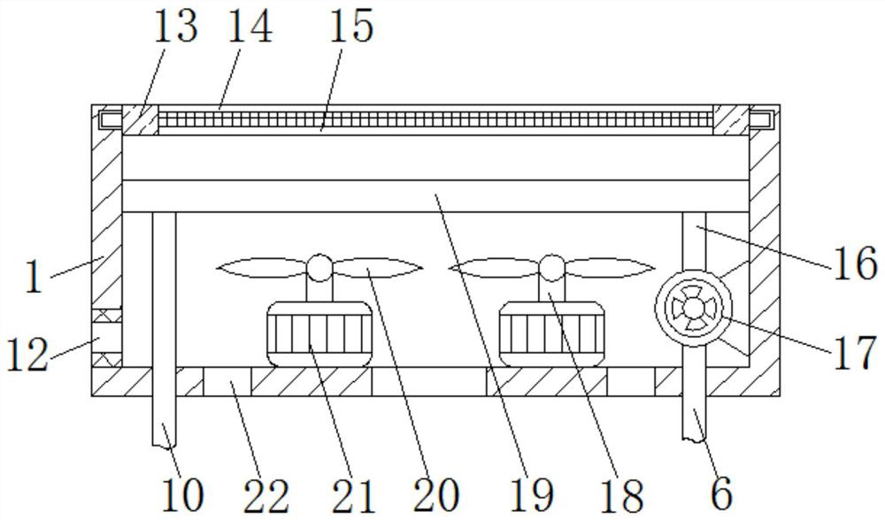 Heat dissipation and ventilation structure of mainboard for vehicle-mounted positioning