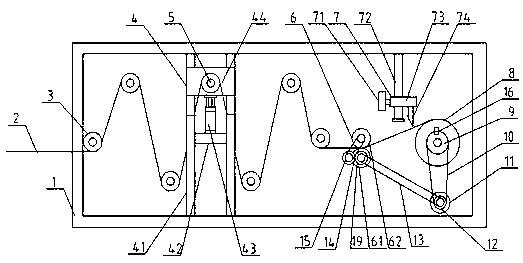 Thermal shrinkage film automatic winding mechanism