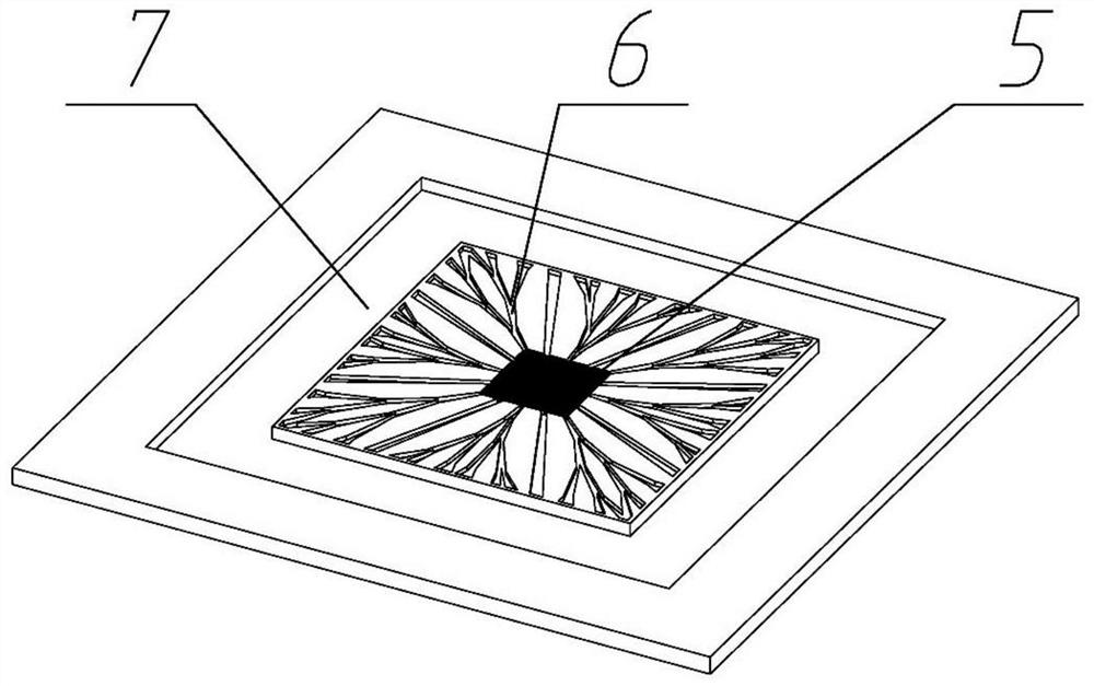 A liquid cavity heat dissipation device based on pool boiling heat dissipation