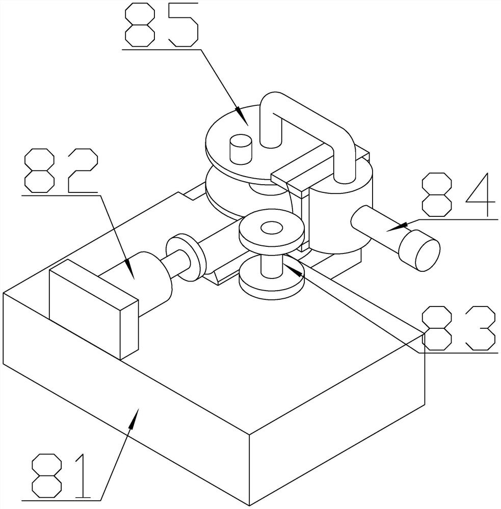 Round steel pipe bending machine