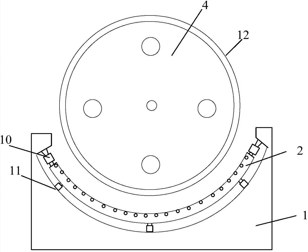 Roller-shaped straight lien sensing dragging motor performance testing mutual feedback device for track traffic