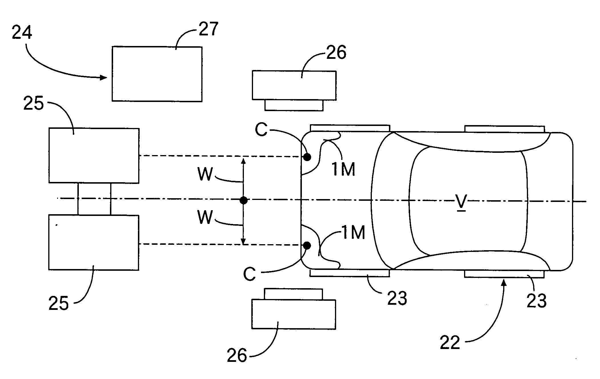 Headlamp optical axis adjusting method