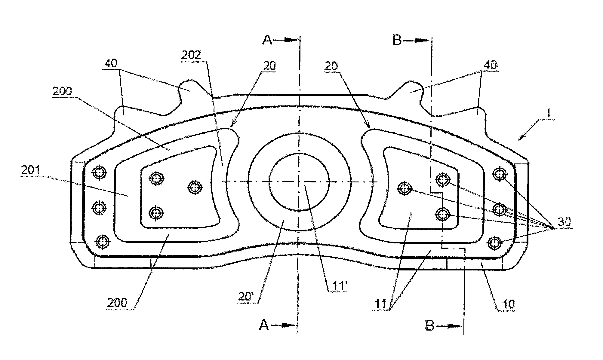 Method for reducing the weight of a friction lining carrier plate