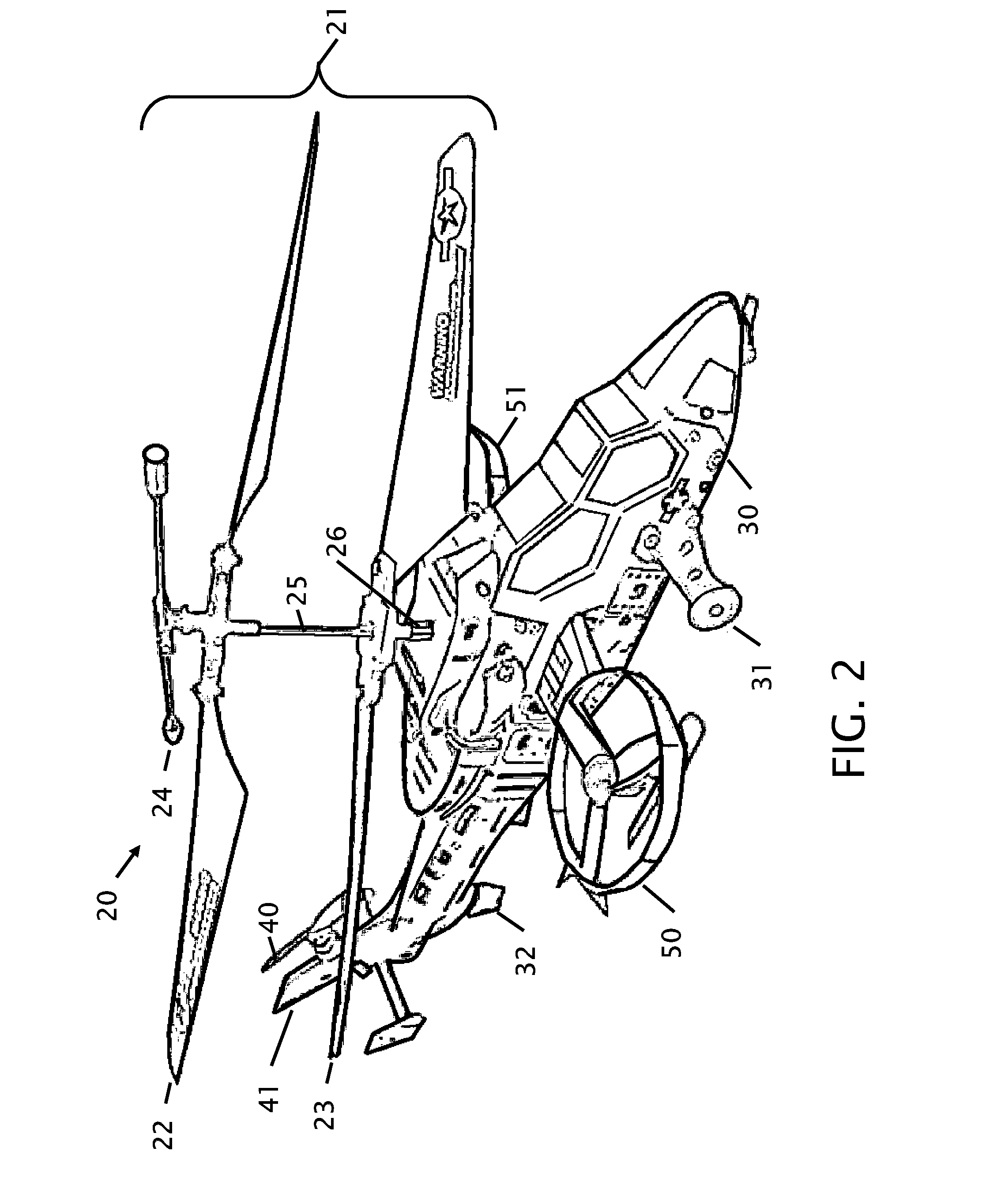 Helicopter with remote control