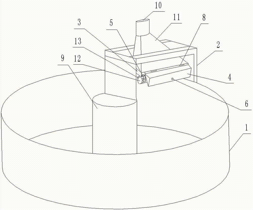 Safety anti-collision device of disc bale plucker